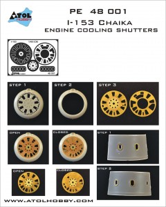 48 001 I-153 engine cooling shutters